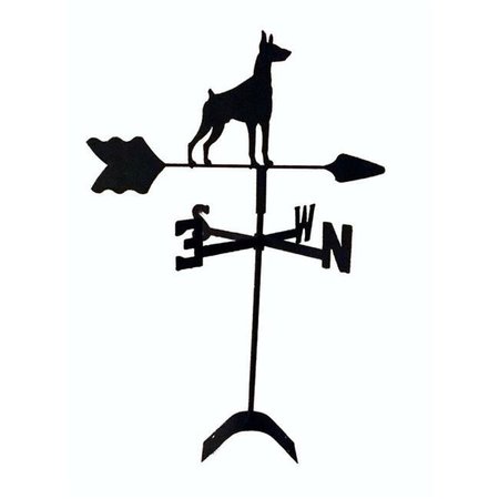 THE LAZY SCROLL The Lazy Scroll dobieroof Doberman Pinscher Roof Mount Weathervane dobieroof